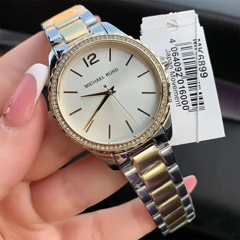 Michael Kors(MK) Layton White Dial Ladies Watch- MK6899